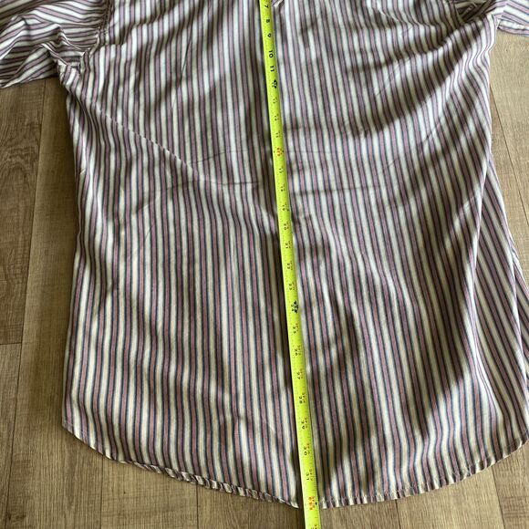 VTG Ruddock Shirts Men Pearl Snap Front Shirt LS Made In USA Size 16 1/2 - Picture 6 of 7